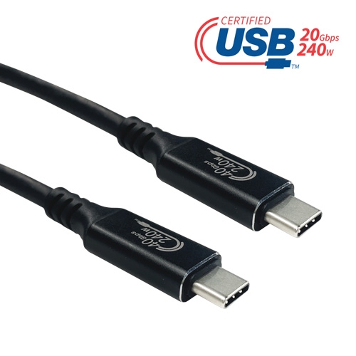 USB Type-C USB4 40Gbps USB Type-C to USB Type-C Full-Featured 240W(EPR) Cable